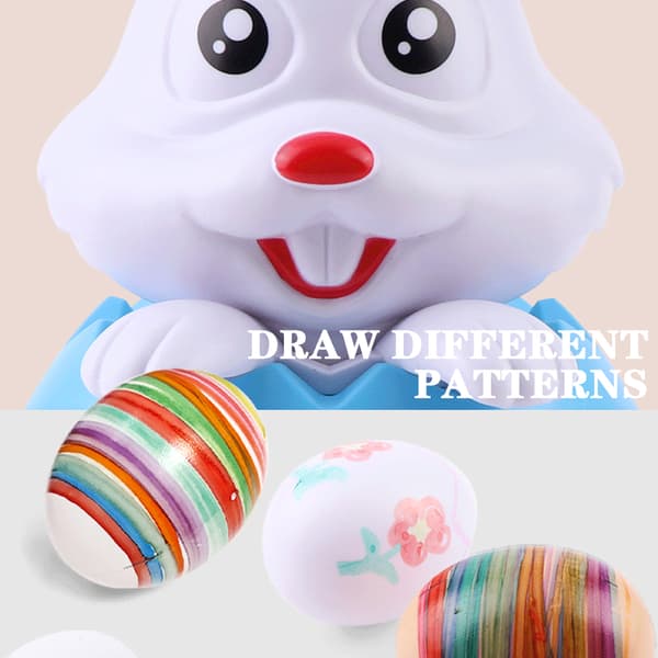 Easter Egg Decoration Kit with Rabbit Shape, Easy-to-Use Egg Drawing Tool for Kids, Boys, Girls