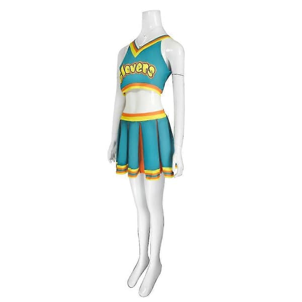 Bring It On Clovers Grøn Cheerleader Cosplay Kostume Uniform Sæt til Kvinder