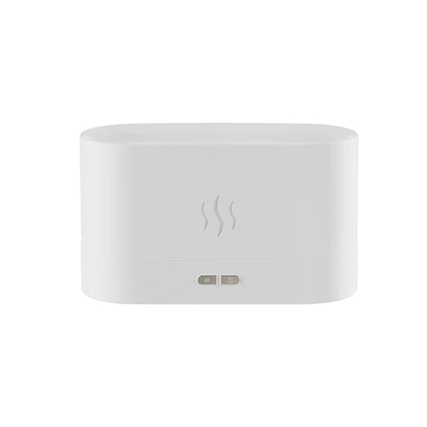 White Flame Aroma Diffuser with Visual Flame Effect