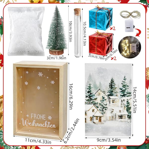 Pengagåva jul, god jul trälåda, pengar förpackning en