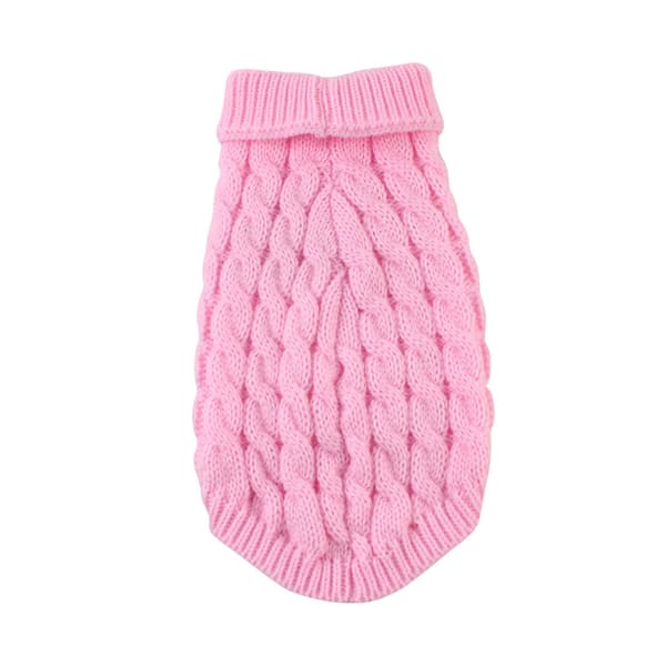 Vintervarm genser for små hunder (Rosa) (M)