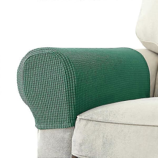 2 st stretcharmstödsskydd i spandex jacquard, mjuka och elastiska skydd för stolar, soffor, fåtöljer, överdrag för vilstolar_Special Gi