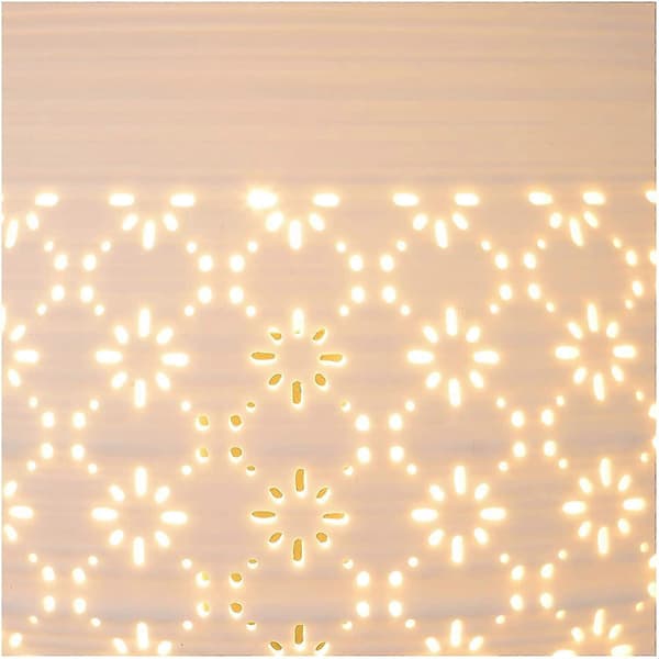 Bordlampe - 15,4 cm - 1xE14 - Hvit