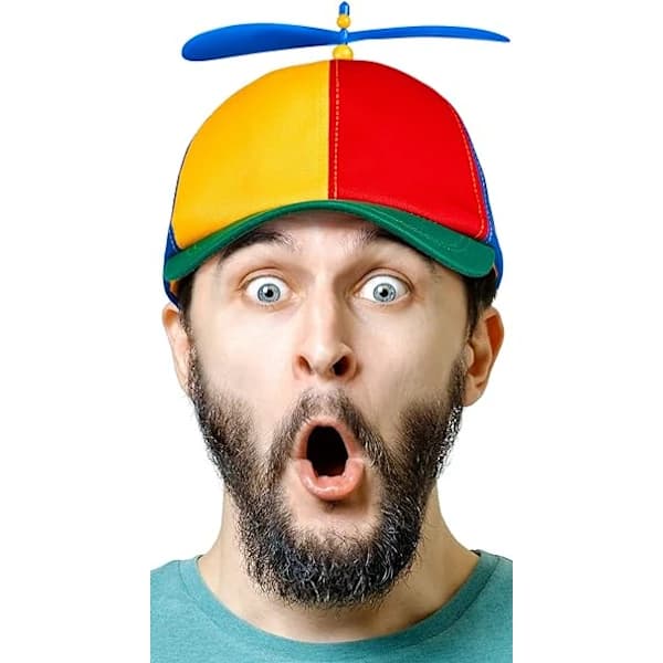 Fargerik propellhette - propellhette - helikopterhette - baseballhette