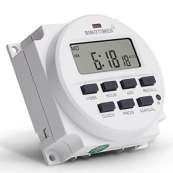 SINOTIMER Tm618N-2 Lcd 1,6 tums digital programmerbar timerbrytare_Gåva