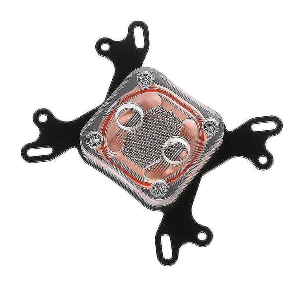 Dator CPU vattenkylare 50 mm transparent lock kylblock för AMD Intel