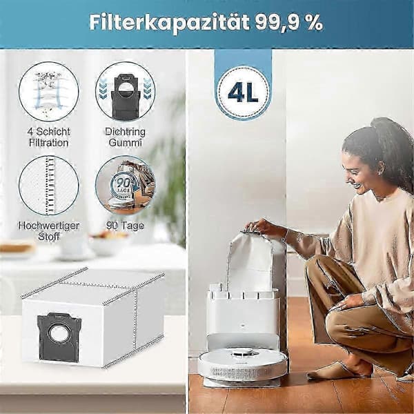 17 stk. kompatible D10 Plus Gen 2/RLD32GD robotstøvsuger dele