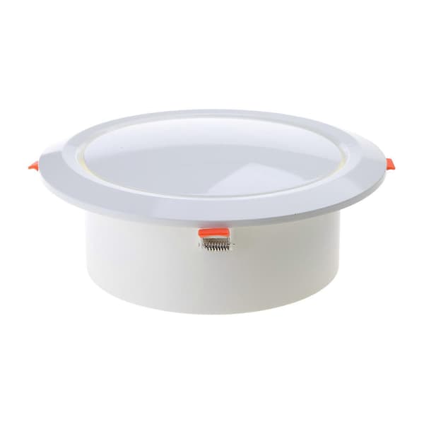 Justerbar luftventil rund loftdiffusor til udsugningsventilator, inline kanalventilator luftkanalafdækning gitter udsugning hvid 200mm
