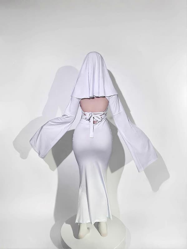 Halloween & Scenespil Hvid Spøgelse Cosplay Kjole til Kvinder White M