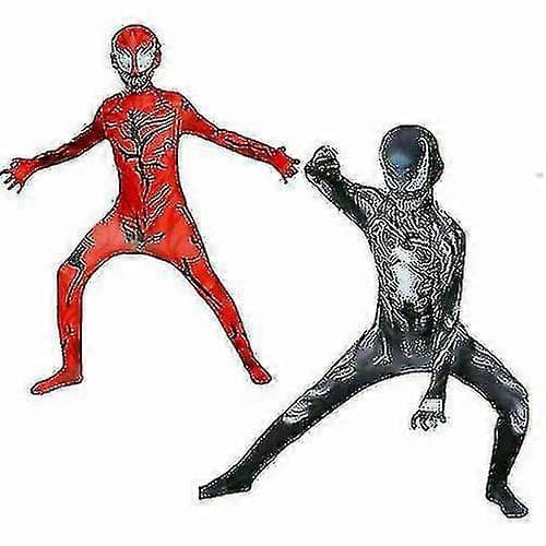 Børne Carnage Kostume Cletus Kasady Marvel Venom Cosplay Black 110