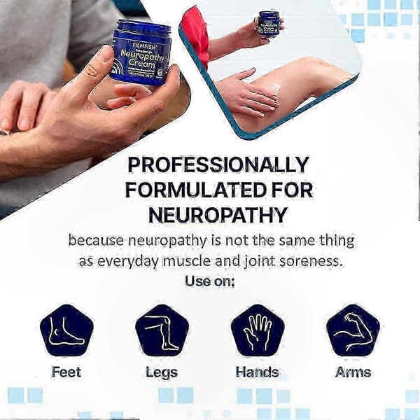 Advanced Neuropathy Cream for Feet, Legs, and Hands, Extra Strength Massage Formula