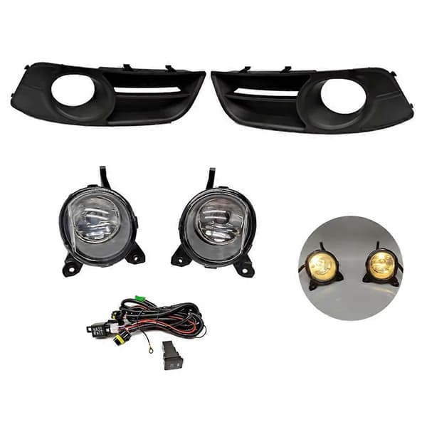 Frontfanger halogen tåkelysramme kit ledningsnettdeksel for 2004-2006 europeisk versjon bildeler