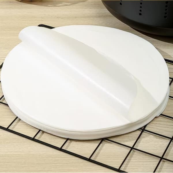 100 st runda bakplåtspapper – tårtfoder – 15 cm (6 tum) tårtformar – non-stick fettbeständigt serveringspapper för problemfri bakning Vit 10 Inch