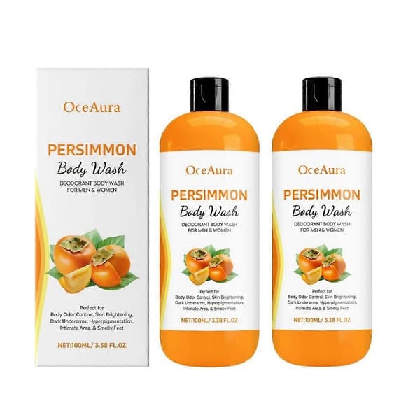 Kroppsvask med persimmon for lukt hos eldre Persimmon såpe Kroppslukt vask Kropp (2 stk)
