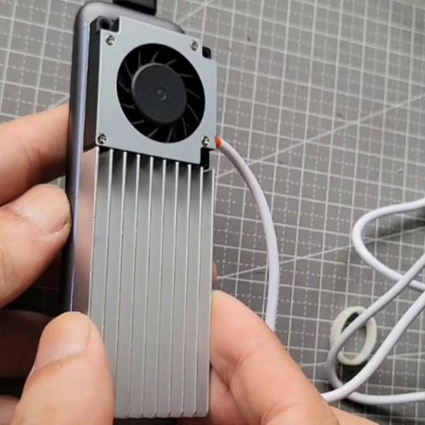 5V USB Køleventilator Aluminiumlegering Sideblæser Turbo Blæser DIY 80mm*35MM fq