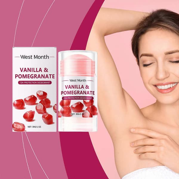 Vanilje & Granateple 72t Beskyttelse Deodorant, Granateple Helkropp 2pcs