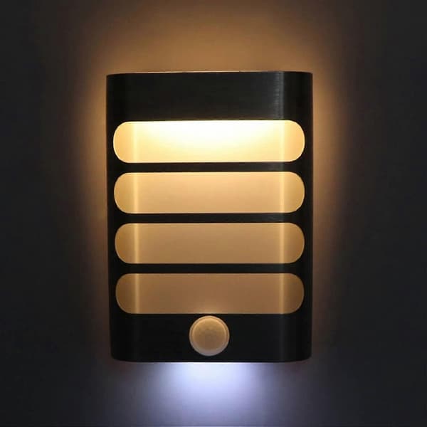 Wall Lights with Motion Sensor, Mount Anywhere - Security Lighting for Stairs, Kitchen, Bathroom, Laundry Room, Hallway, Closet, Warm White Light