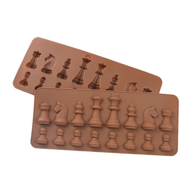 Chokoladeform - Silikone - Skak Brun Brun brown