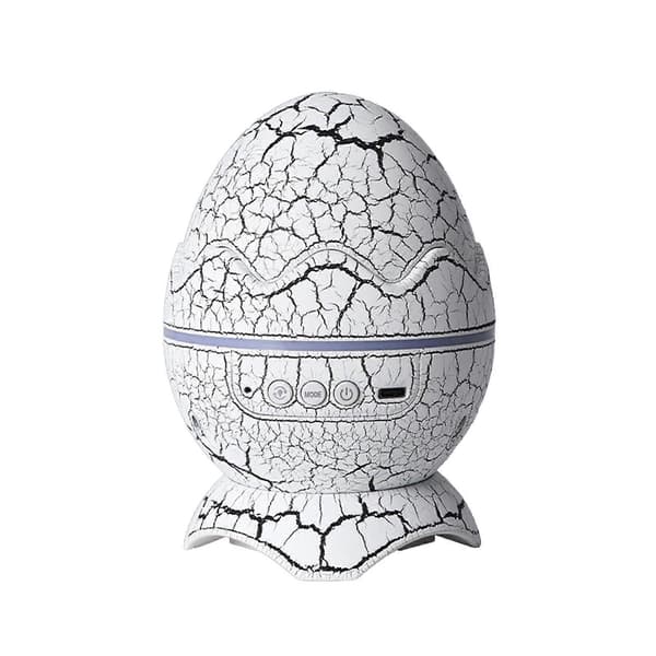 Dinosaur Egg LED Projector Lamp Bluetooth-compatible Star Light for Christmas Crack White