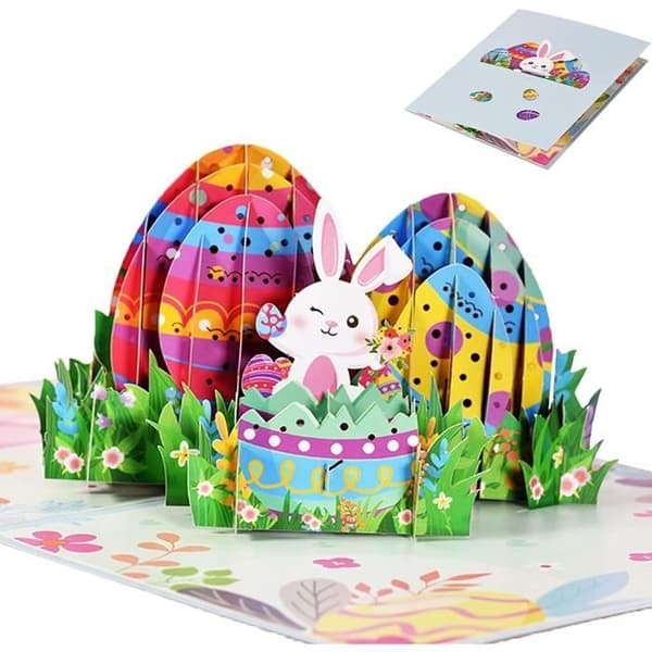 3D Easter Card, Pop-up Easter Card, 3D Easter Greeting Card, Pop-up Greeting Card, Holiday Greeting Card