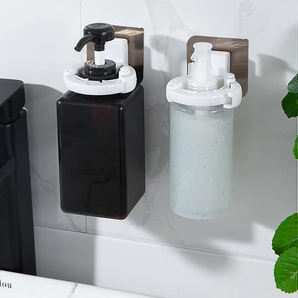Pullotelinekoukku Kannettava Rei'ittämätön ABS-shampoopulloteline kylpyhuoneeseen