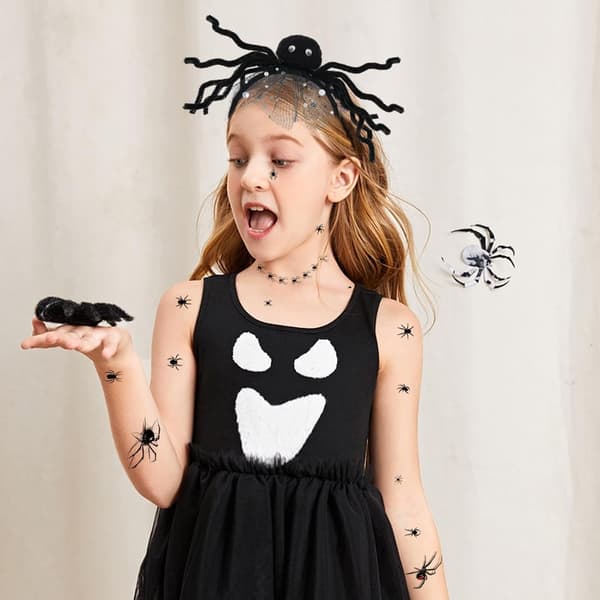 Capaneus Halloween-hodebånd, Halloween-rekvisitter karneval svart