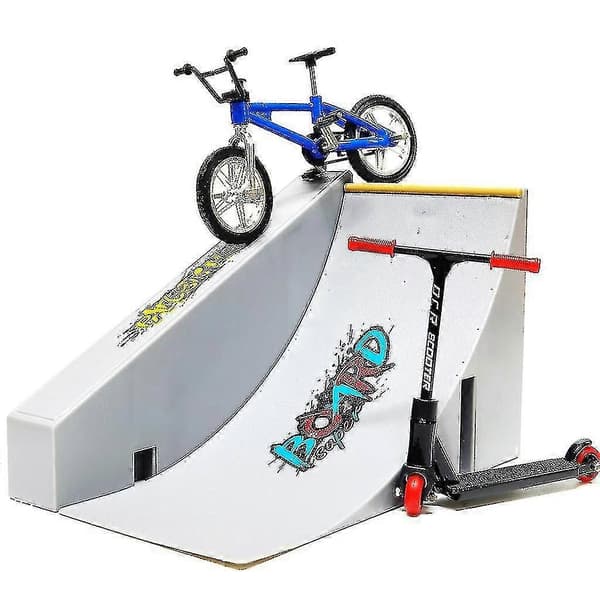 Mini Fingerboard/scooter Utendørs Bærbar Multifunksjonell Skateboard/sykkelsett