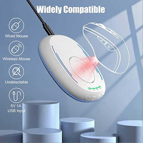 Mouse Jiggler, Mouse Mover with Timer, On/Off Switch, Breathing Light to Prevent Computer Laptop Screen from Going to Sleep
