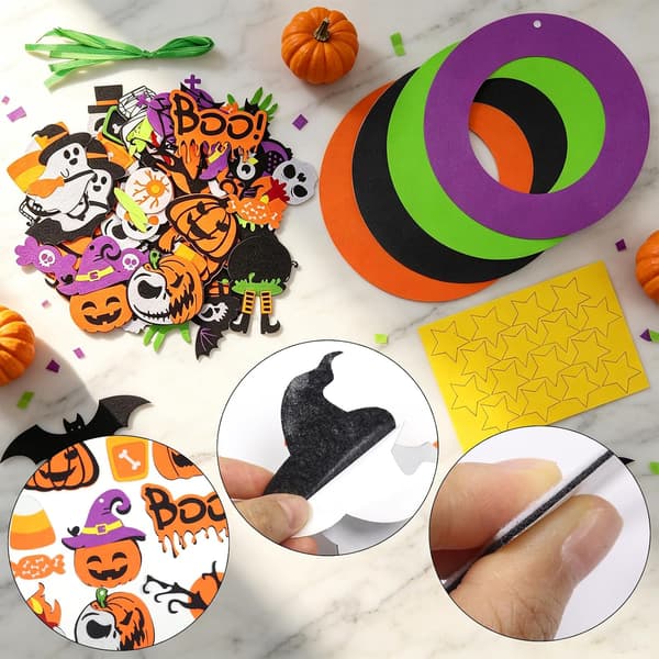 Halloween-pyssel, 4-pack halloween-pysselset halloween-dekoration en
