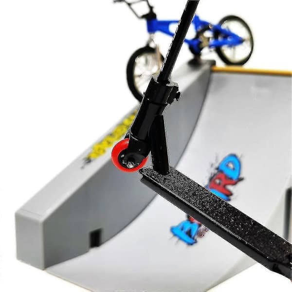 Mini Fingerboard/scooter Utendørs Bærbar Multifunksjonell Skateboard/sykkelsett