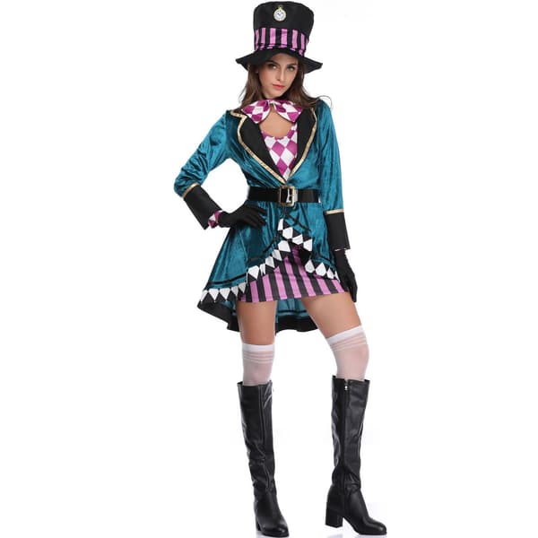 Halloween Cirkus-tryllekunstnerkostume til kvinder M