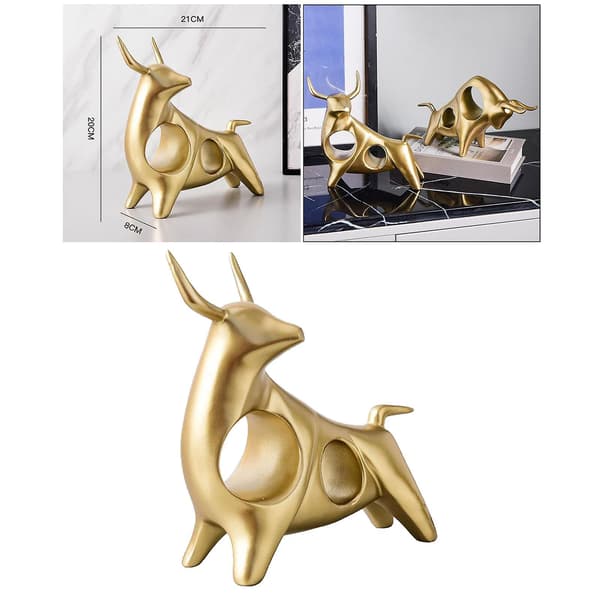 Kvægskulptur Tyrens år pyntefigur statue bordkunst B