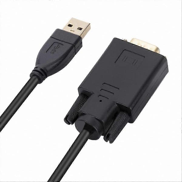 1,8 m USB 3.0 til VGA-adapterkabel, 1080P til bærbar computer, projektor, skærm Black