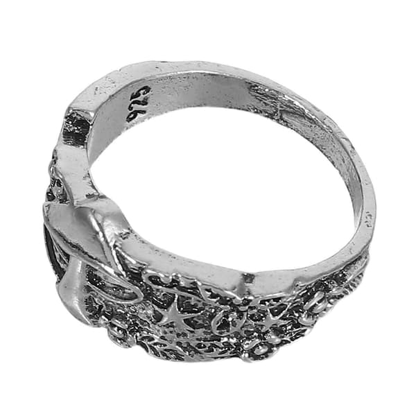 Ring Herre Sølv Retro Design Multi-Elementer Mode Dekoration 1 stk