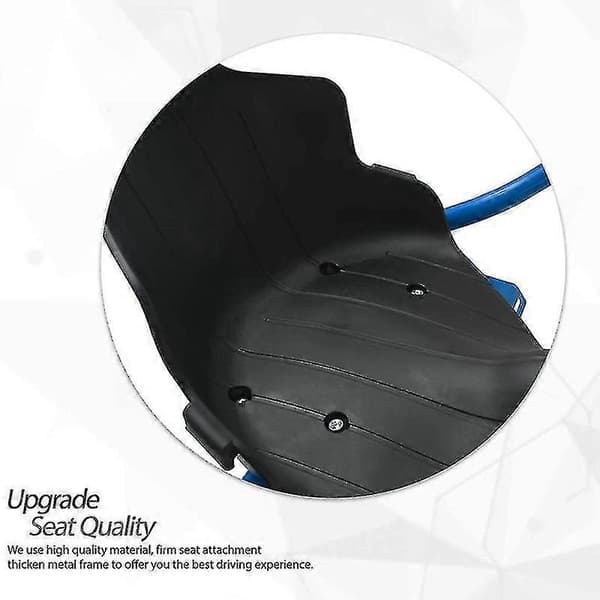 Plastsete for gokart Hoverboard-setefeste Voksne Barn Svart