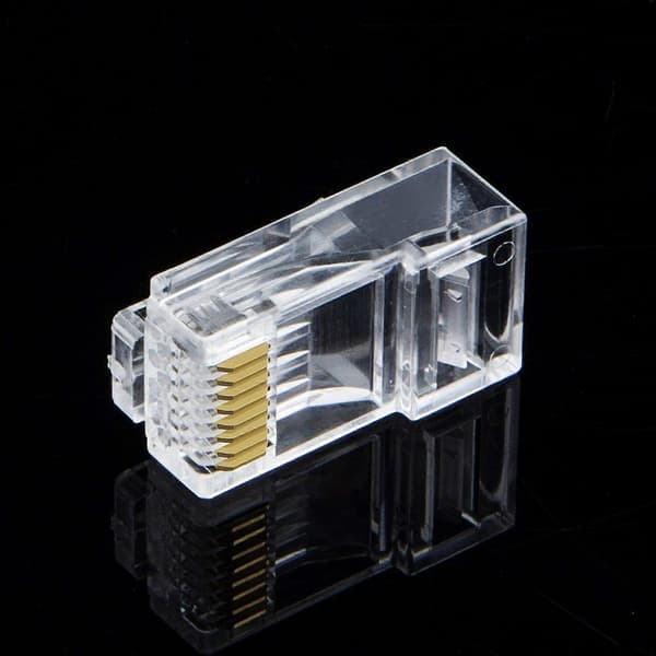 Netværksmodulært 8P8C-stik Cat.5 Cat.5E RJ45-forbinder