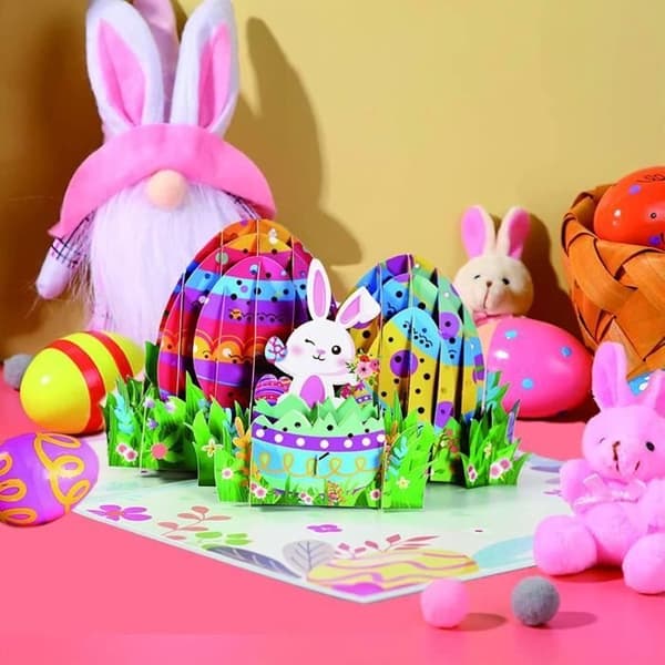 3D Easter Card, Pop-up Easter Card, 3D Easter Greeting Card, Pop-up Greeting Card, Holiday Greeting Card