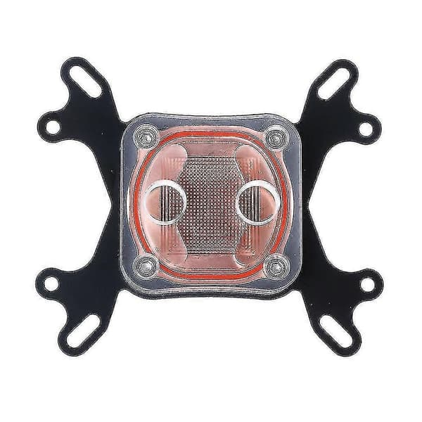 Dator CPU vattenkylare 50 mm transparent lock kylblock för AMD Intel