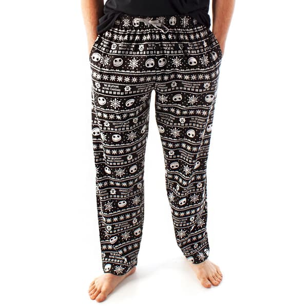 Nightmare Before Christmas Jack Skellington Pyjamasbukser til Mænd Sort/Hvid_Særlig Gave