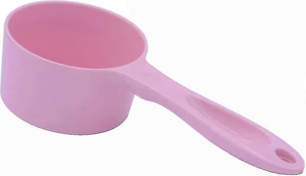 Hundefoder Scoop Plast Målekop Ske Til Hund, Kat Og Fugl (pink)1stk