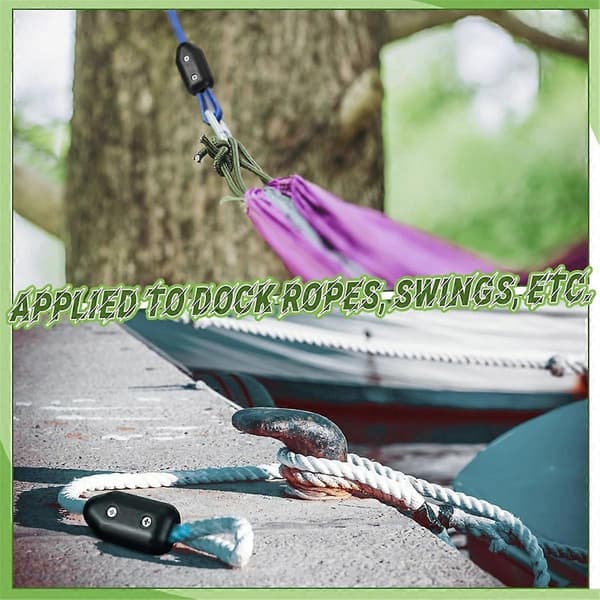 4 pcs Rope Clamps, Reusable Rope Connector Clamp 3/8 inch Rope Coupling Clamp