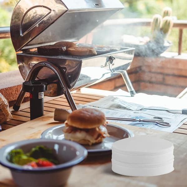 100 st runda bakplåtspapper – tårtfoder – 15 cm (6 tum) tårtformar – non-stick fettbeständigt serveringspapper för problemfri bakning Vitt 6 Inch
