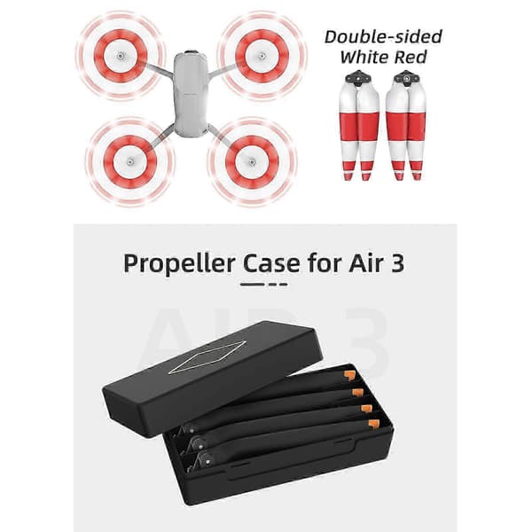 Quick Release Propeller til DJI Air 3 2 Par Balancerede Stille Plastpropeller_Kvalitetsgaver
