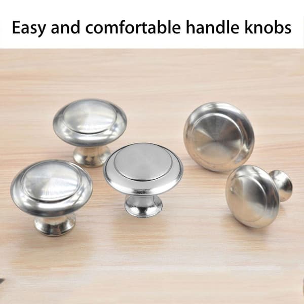 20 Pieces Kitchen Knobs, Brushed Nickel, Eeekit Drawer Pulls, Cabinet Knobs, Sturdy Knobs, Silver Tone Kitchen Knobs with Screws for Bathroom Drawers