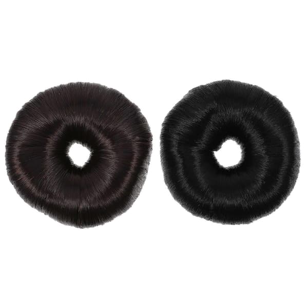 2st Elastiska Hårband Peruk Bulle Maker Hårstylingverktyg Hårbulleformare Sortierte Farbe 7,00 x 7,00 x 3,00 cm