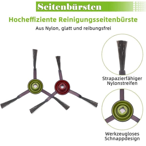 Reservedele Tilbehørssæt Kompatibelt til DEEBOT OZMO N7/N8 Pro+ /920/950/T5/T8/T8