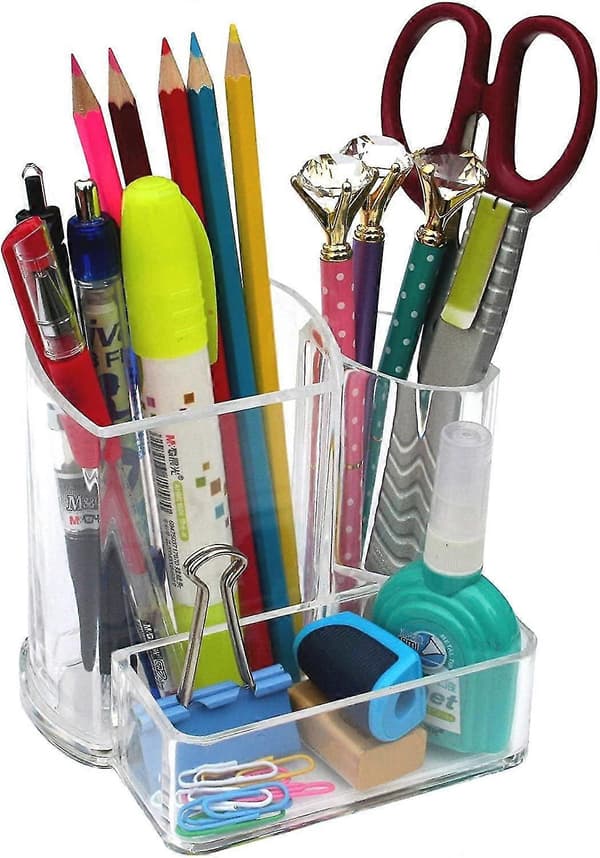 Moderne skrivebordsopbevaringsstativ i kunst