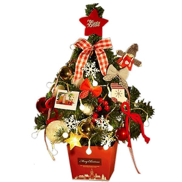 Balabela juletræ til skrivebord, mini juletræ, julepynt til bord, skrivebord og disk