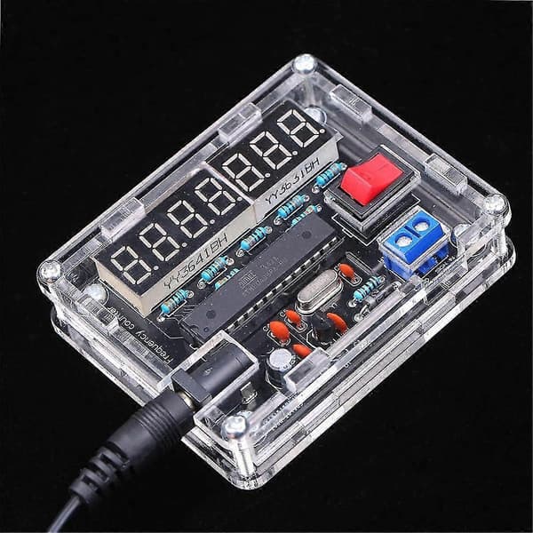 Frequency Meter, 10MHz Frequency Meter DIY Kit Frequency Counter AVR Frequency with Scale Counter 0.000 001Hz Resolution