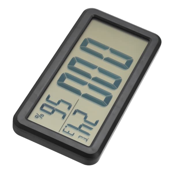 Digital Alarm Clock Portable Black Temperature Humidity Wall Mounted LCD Digital Electronic Clock for Dormitory Desk